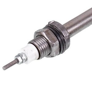Тен для нагріву води 1500W 220V (нержавійка) L=325mm M14 (скріпка)
